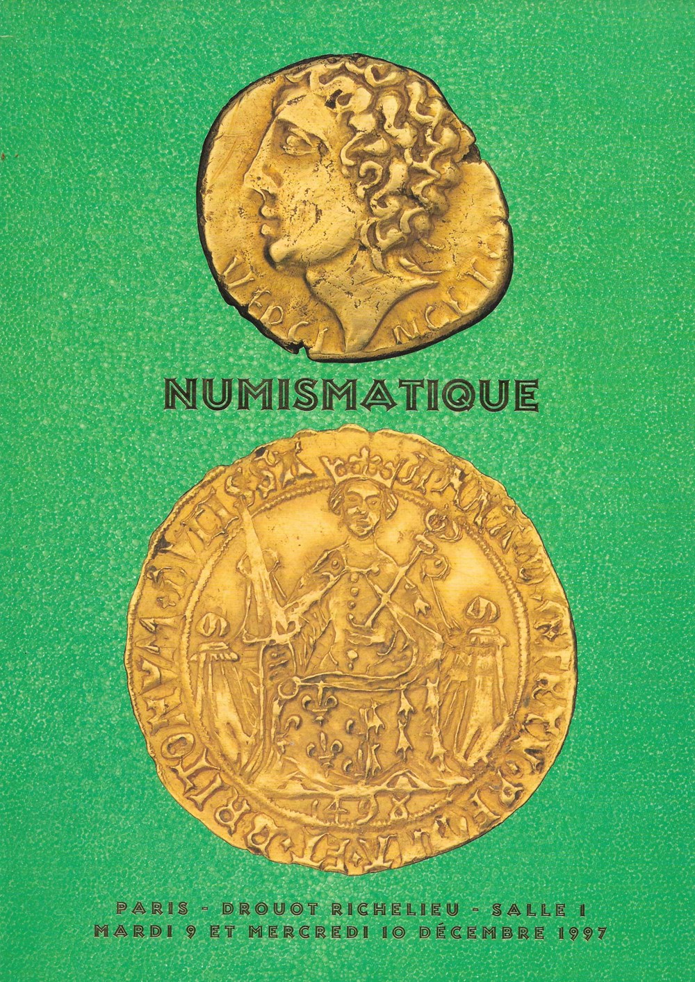 1997 - Vente "aux enchères monnaies livres ouvrages ventes 1997 vente aux encheres