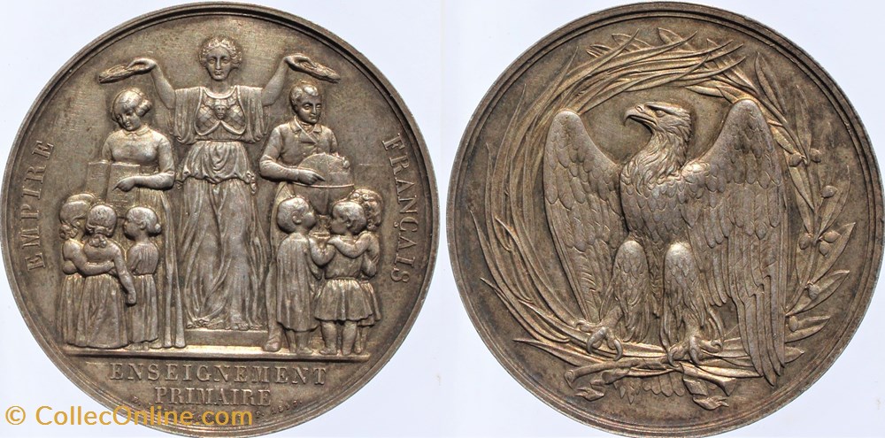 medailles france 1868 medaille des instituteurs