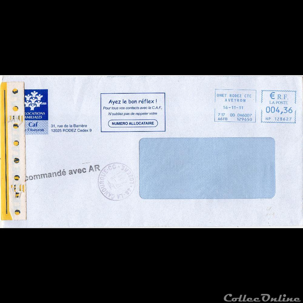 marque postale europe france 2011 48 la canourgue centre de courrier