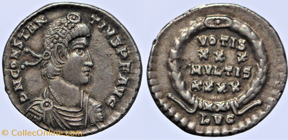 monnaies antiques romaines imperiales et republicaines constance ii silique lyon 337 a 361