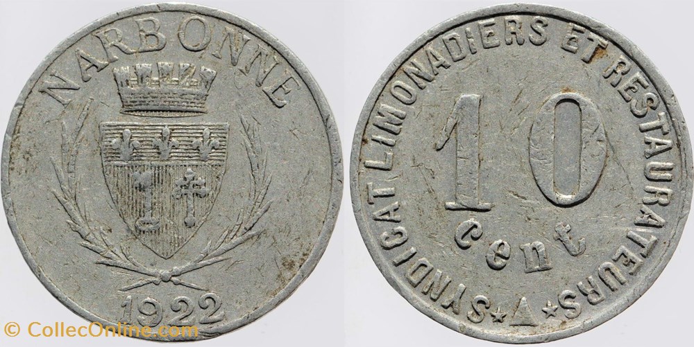 monnaies monde france 11 narbonne 10 centimes