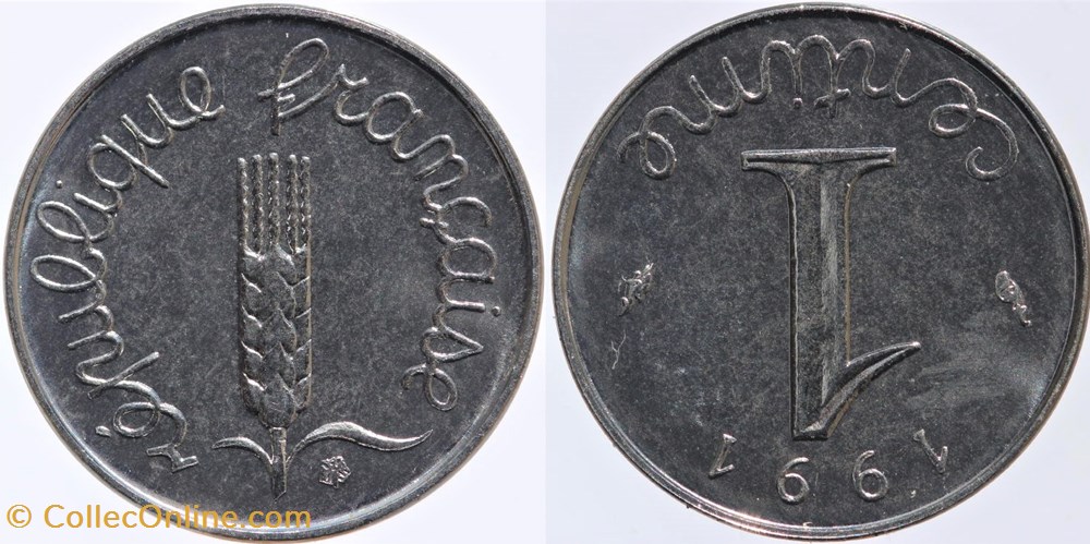 monnaies monde france f 106 epi 1 c 1991 frappe medaille