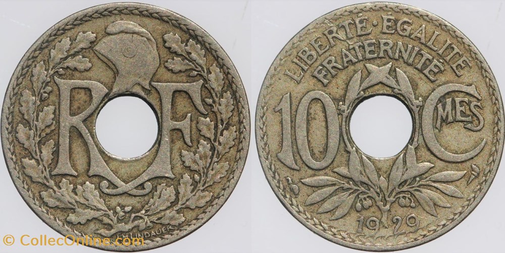 F-138 - Lindauer - 10 c. - 1929 monnaies monde france f 138 lindauer 10 c 1929
