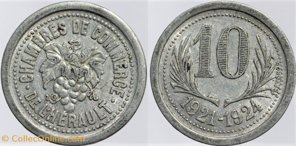 34 - Herault - C.C. - 10 centimes monnaies monde france 34 herault c c 10 centimes