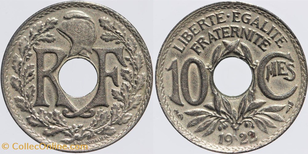 F-138 - Lindauer - 10 c. - 1922 monnaies monde france f 138 lindauer 10 c 1922