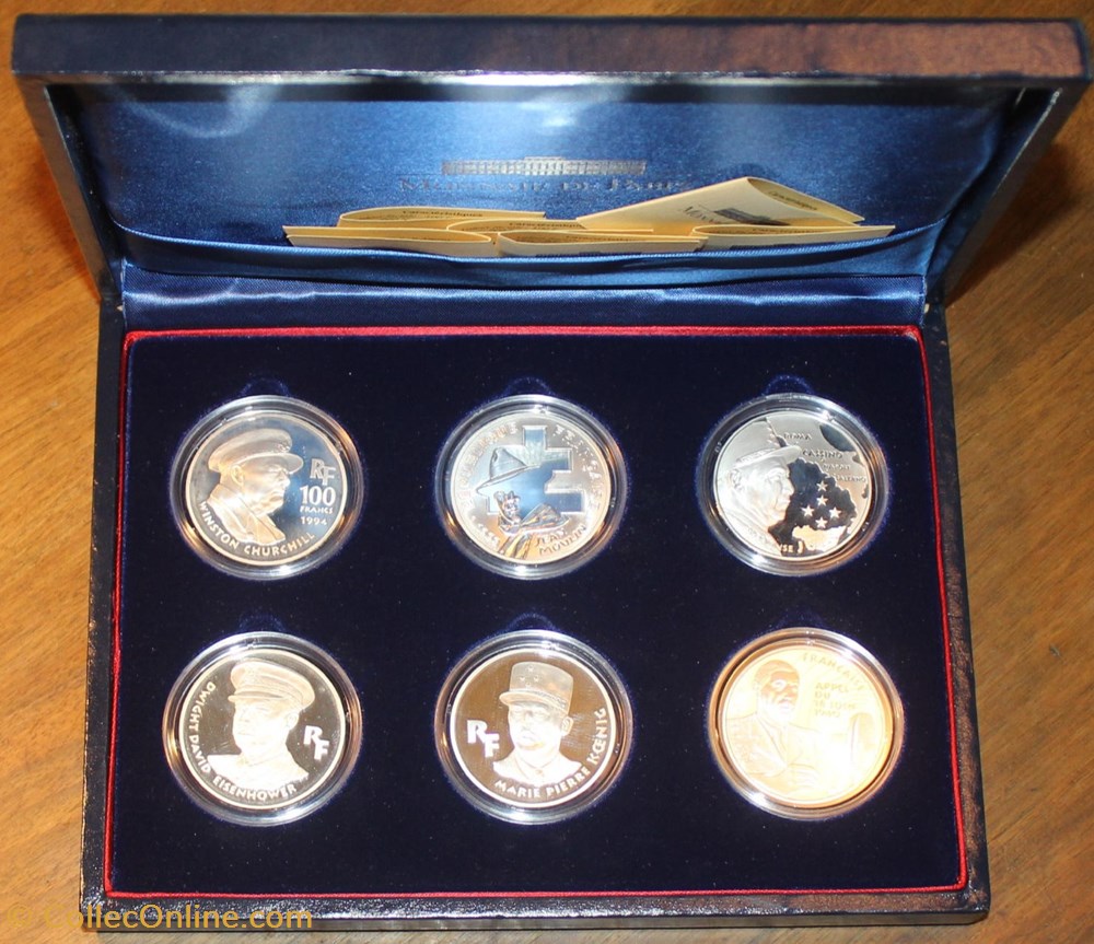 1994 - Coffret Libération I, argent B.E. monnaies monde france 1994 coffret liberation i argent b e