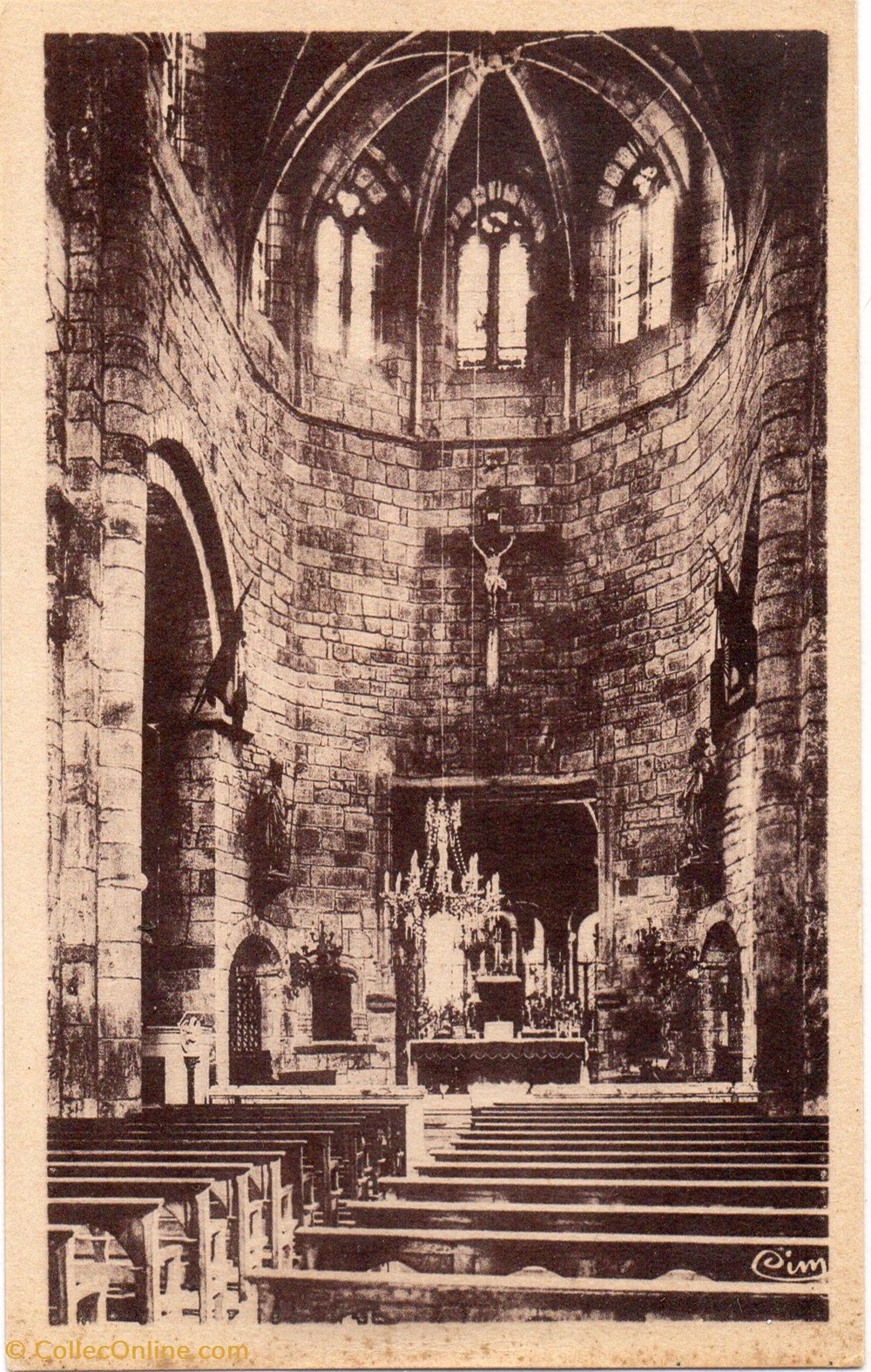 cartes postales europe france c07 interieur de eglise mon hist