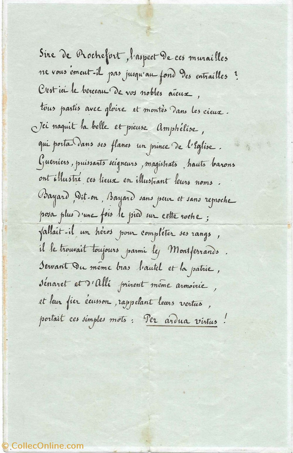 documents anciens autres poeme chateau de montferrand
