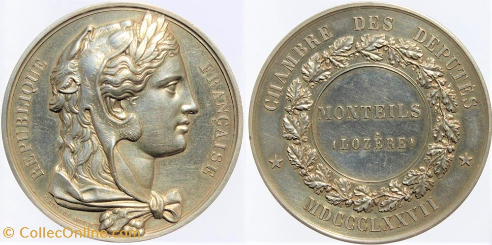 medailles france 1877 chambre des deputes