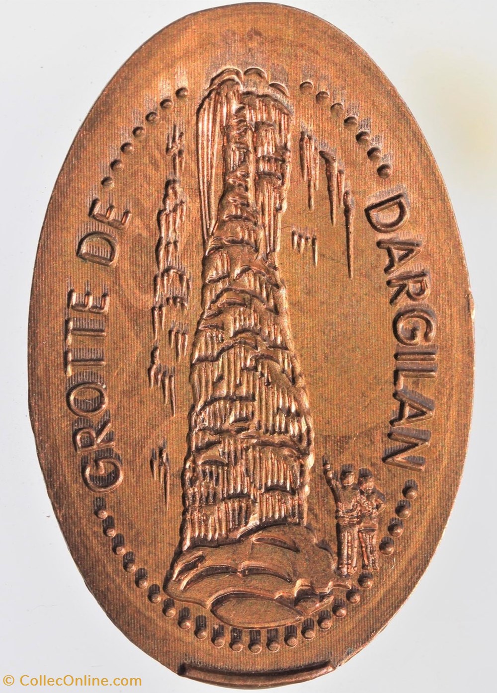 2017 - Pièce écrasée - Grotte de Dargilan medailles france touristiques 2017 piece ecrasee grotte de dargilan
