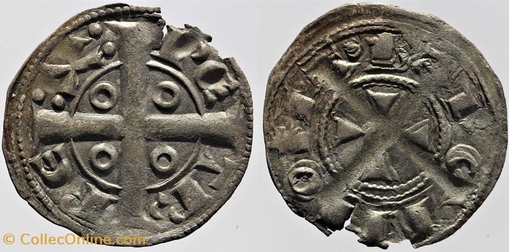 Catalogne - Pierre II d'Aragon - Denier monnaies monde espagne catalogne pierre ii aragon denier