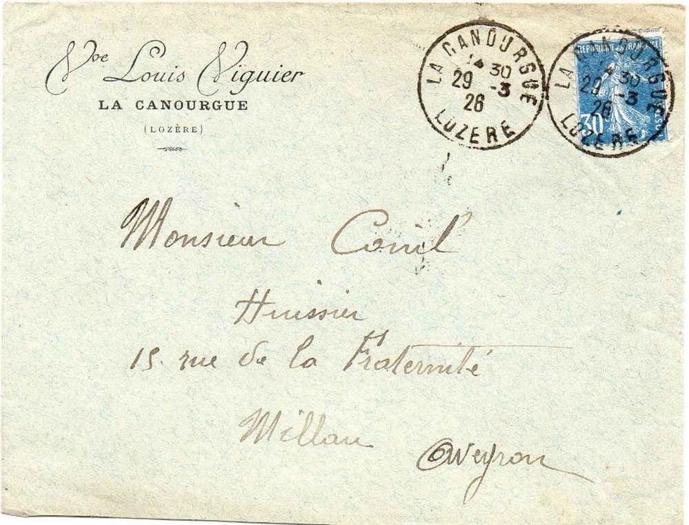 documents anciens factures commerciaux viguier louis veuve 1926
