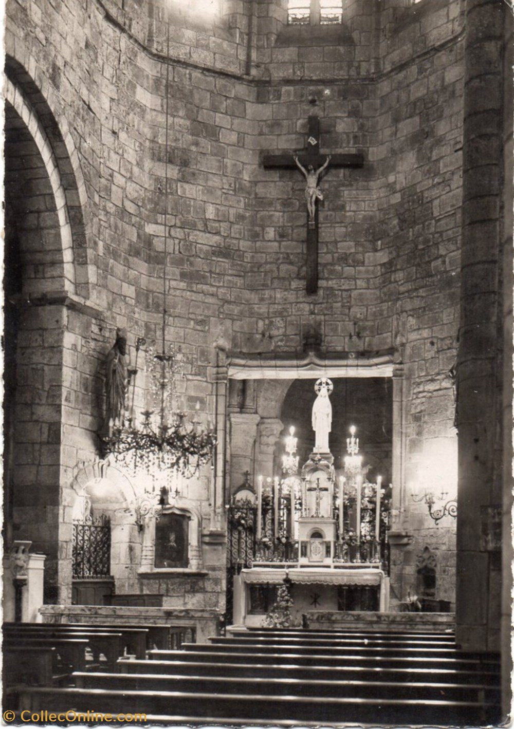 cartes postales europe france c13 12 interieur de eglise