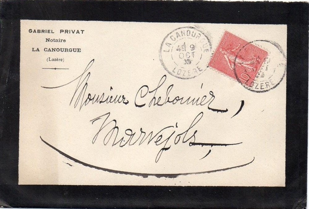 Privat Gabriel (1906) documents anciens factures commerciaux privat gabriel 1906