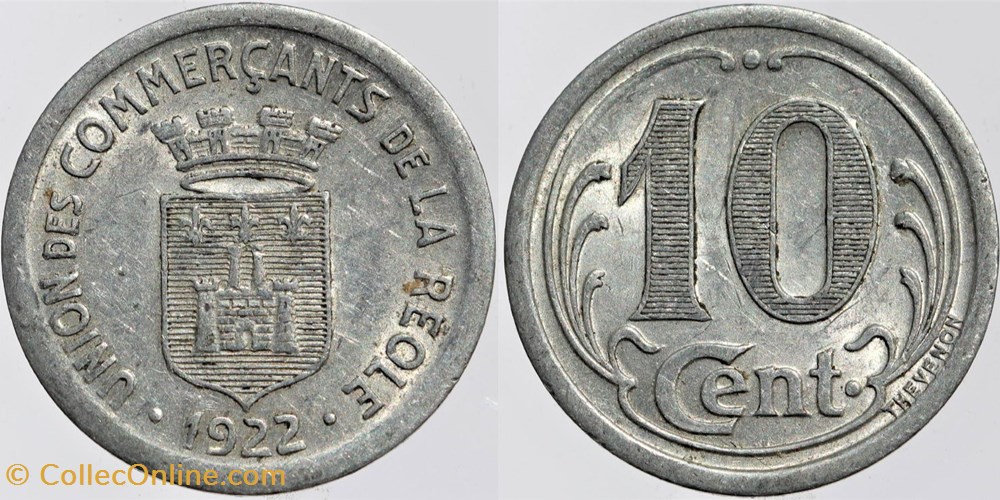 33 - La Réole - 10 centimes monnaies monde france 33 la reole 10 centimes