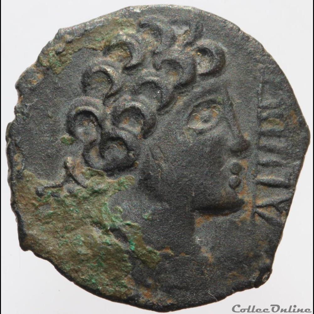série 1202 DT 3569 Bronze CALIIDV monnaie antique gauloise serie 1202 dt 3569 bronze caliidv