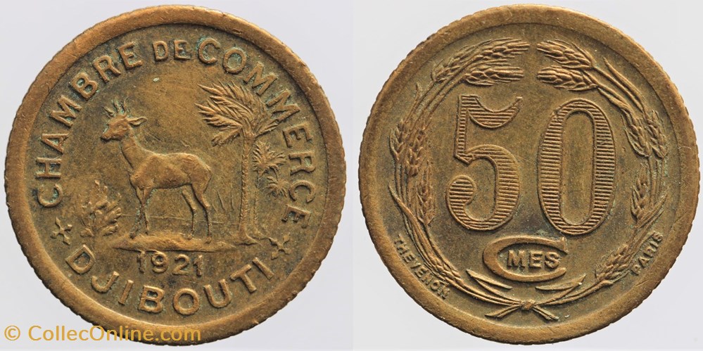 Côte Française des Somalis - Djibouti - 25 centimes monnaies colonies francaises cote francaise des somalis djibouti 25 centimes