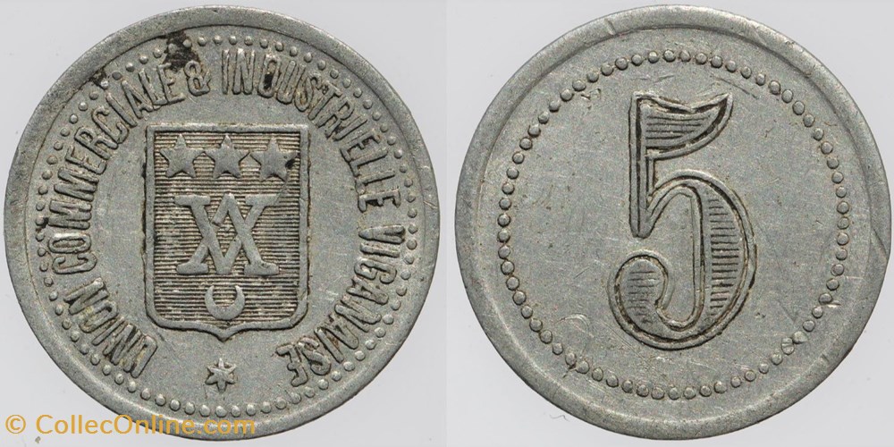 30 - Le Vigan - 5 centimes monnaies monde france 30 le vigan 5 centimes