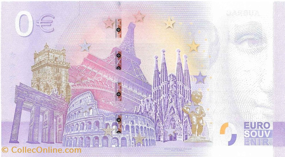 billets europe france 0 euro souvenir aubrac