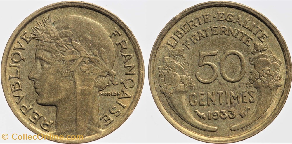 F-192 - Morlon - 50 c. - 1933 monnaies monde france f 192 morlon 50 c 1933