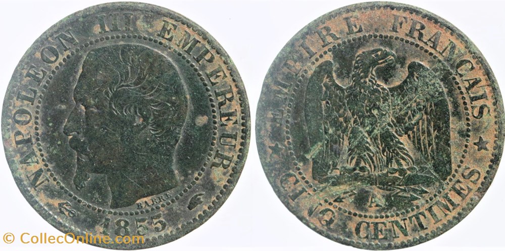 F-116 - Second Empire - 5 centimes - 1855 A ancre monnaies monde france f 116 second empire 5 centimes 1855 a ancre