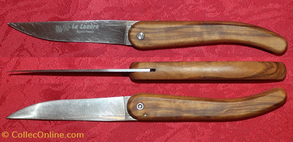 Couteau le Lozère, Bastide S.A.R.L. - 1995 3 couteaux regionaux couteau le lozere bastide s a r l 1995