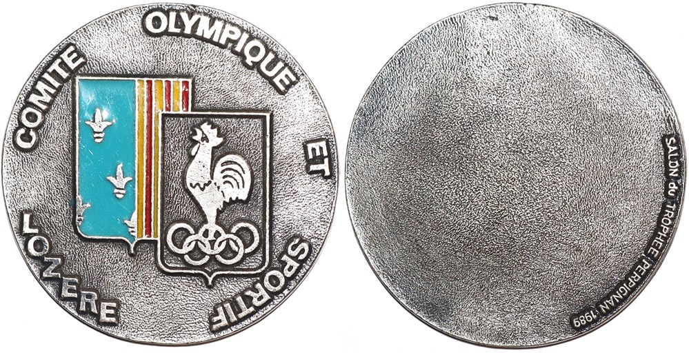 medailles france 1989 comite olympique et sportif de lozere