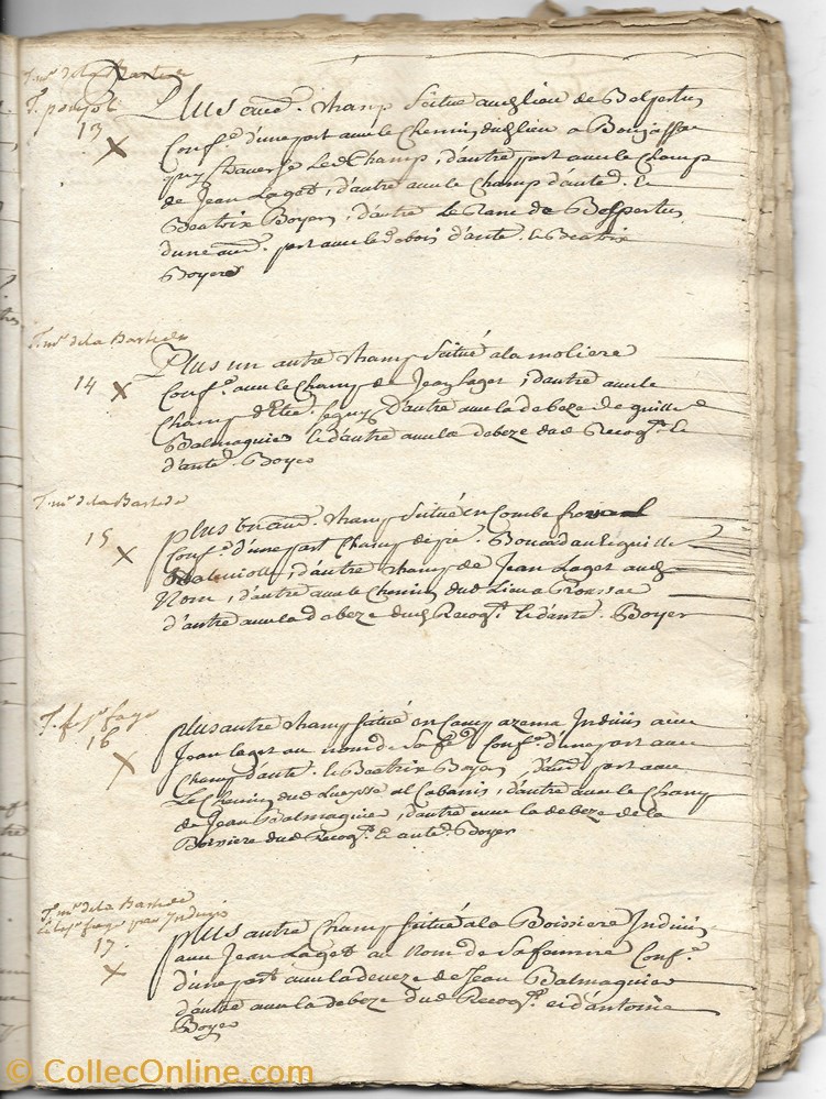 1730 - Reconnaissances féodales, 1495 2 documents anciens autres 1730 reconnaissances feodales 1495