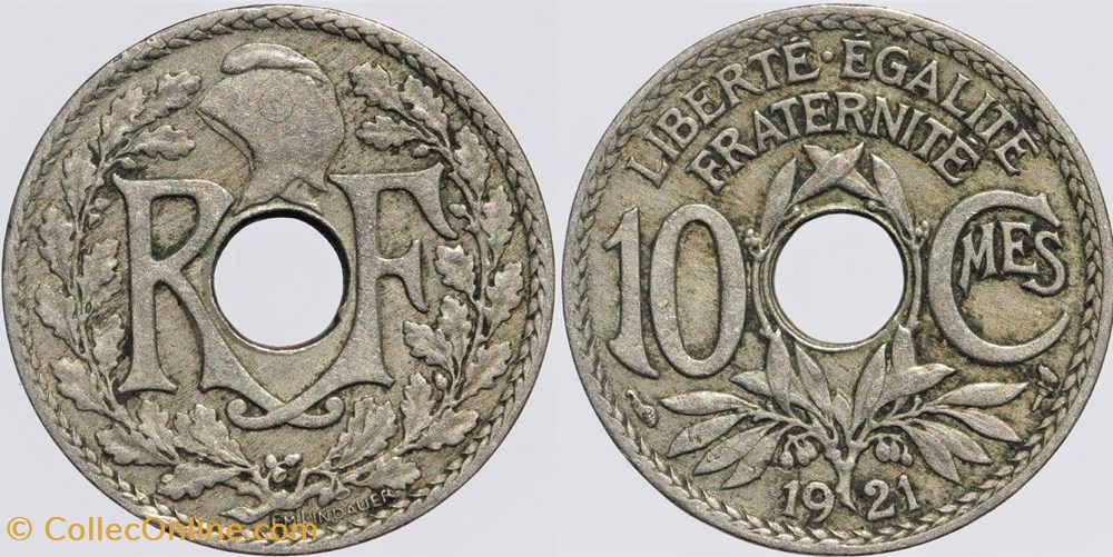 monnaies monde france f 138 lindauer 10 c 1921