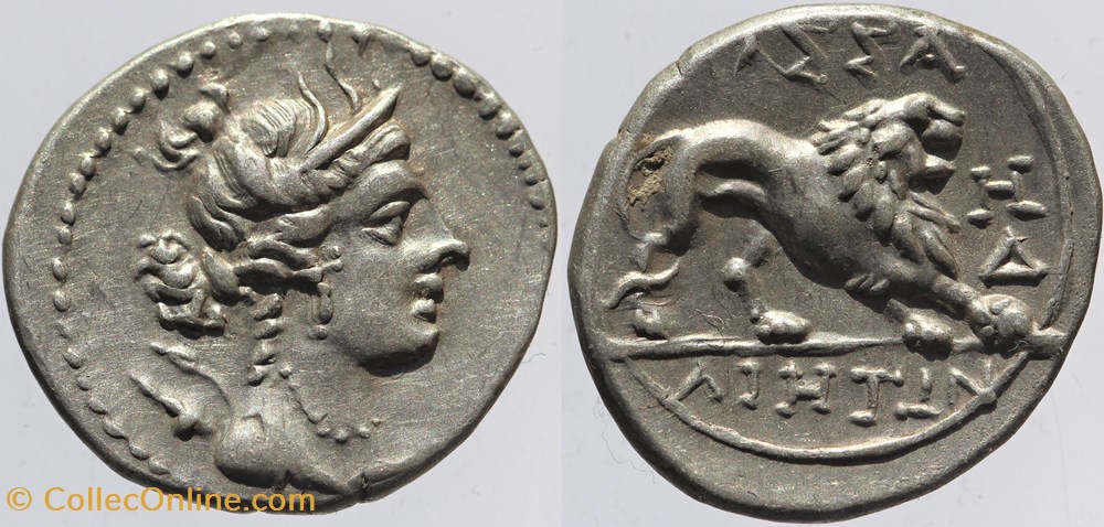 monnaies antiques av jc ap celtes massalia drachme legere au lion