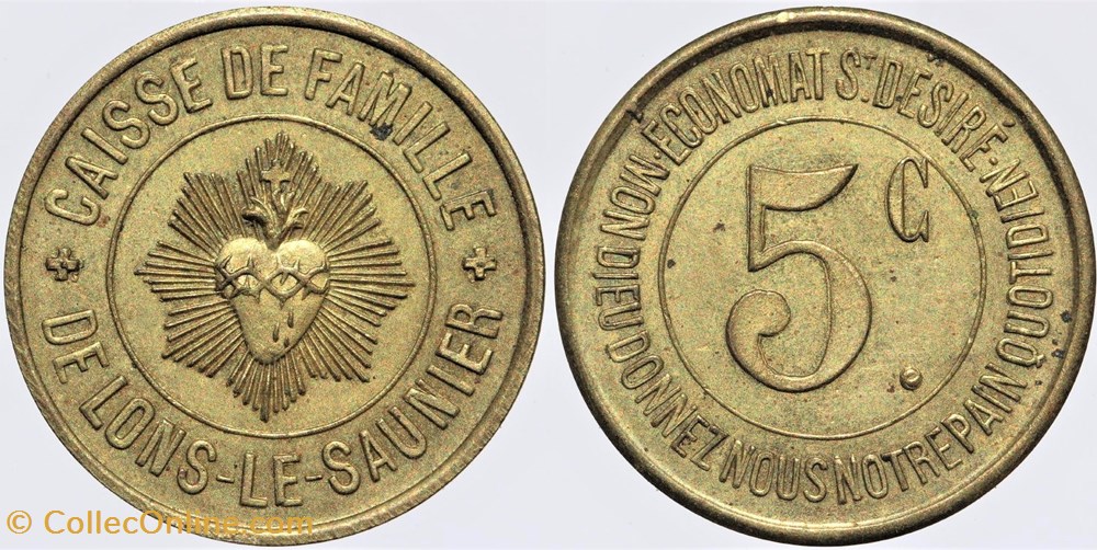 39 - Lons-Le-Saunier - 5 centimes monnaies monde france 39 lons le saunier 5 centimes