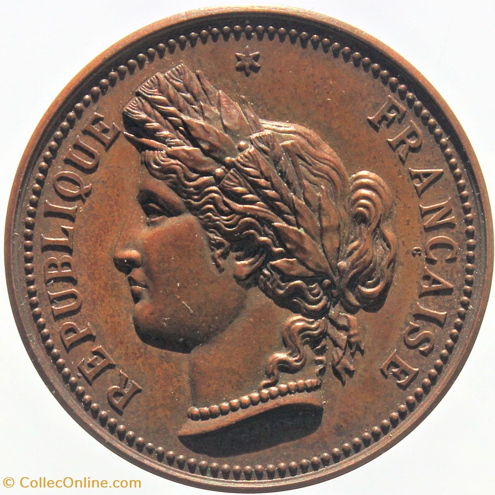 1892 - Chapons 2 medailles france 1892 chapons