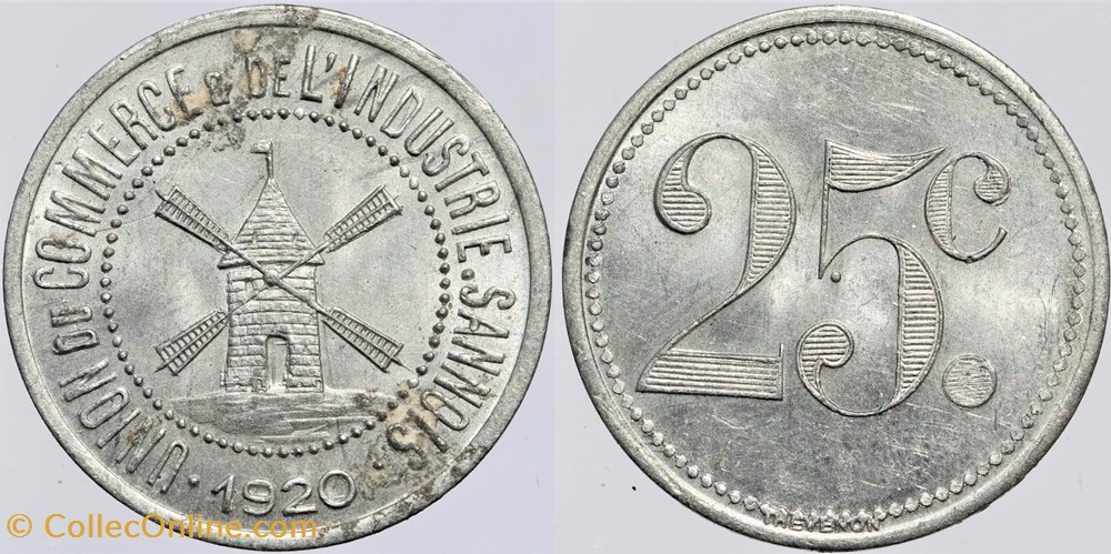 monnaies monde france 95 sannois 25 centimes