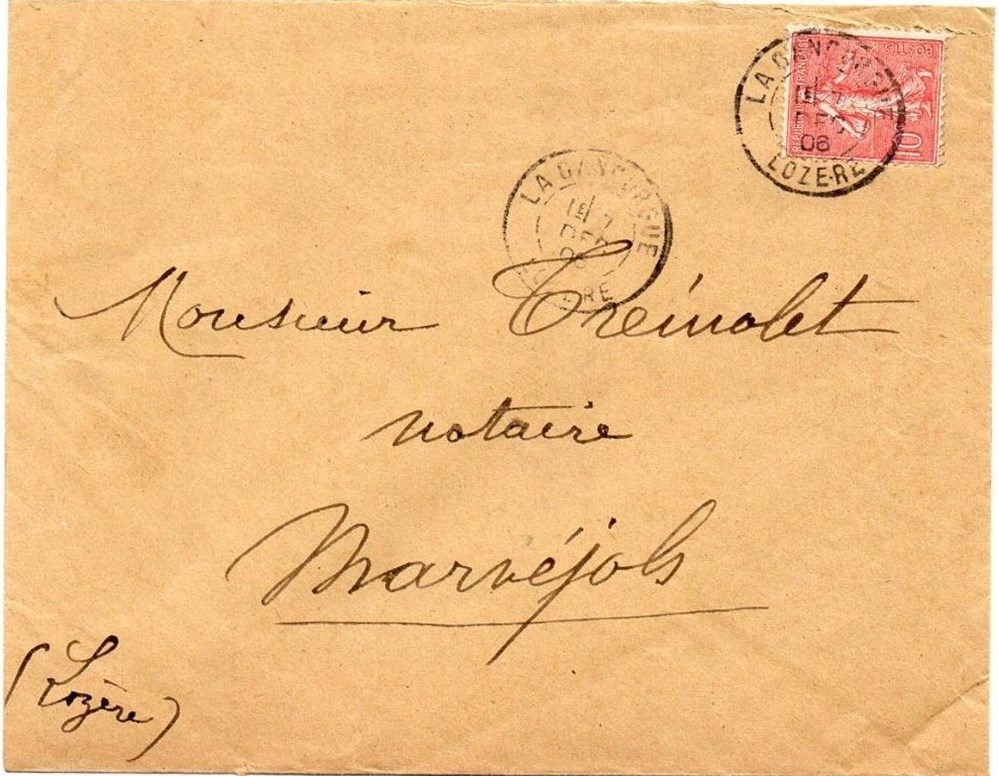 1906 - Cachets type A2 documents anciens marques postales europe 1906 cachets type a2