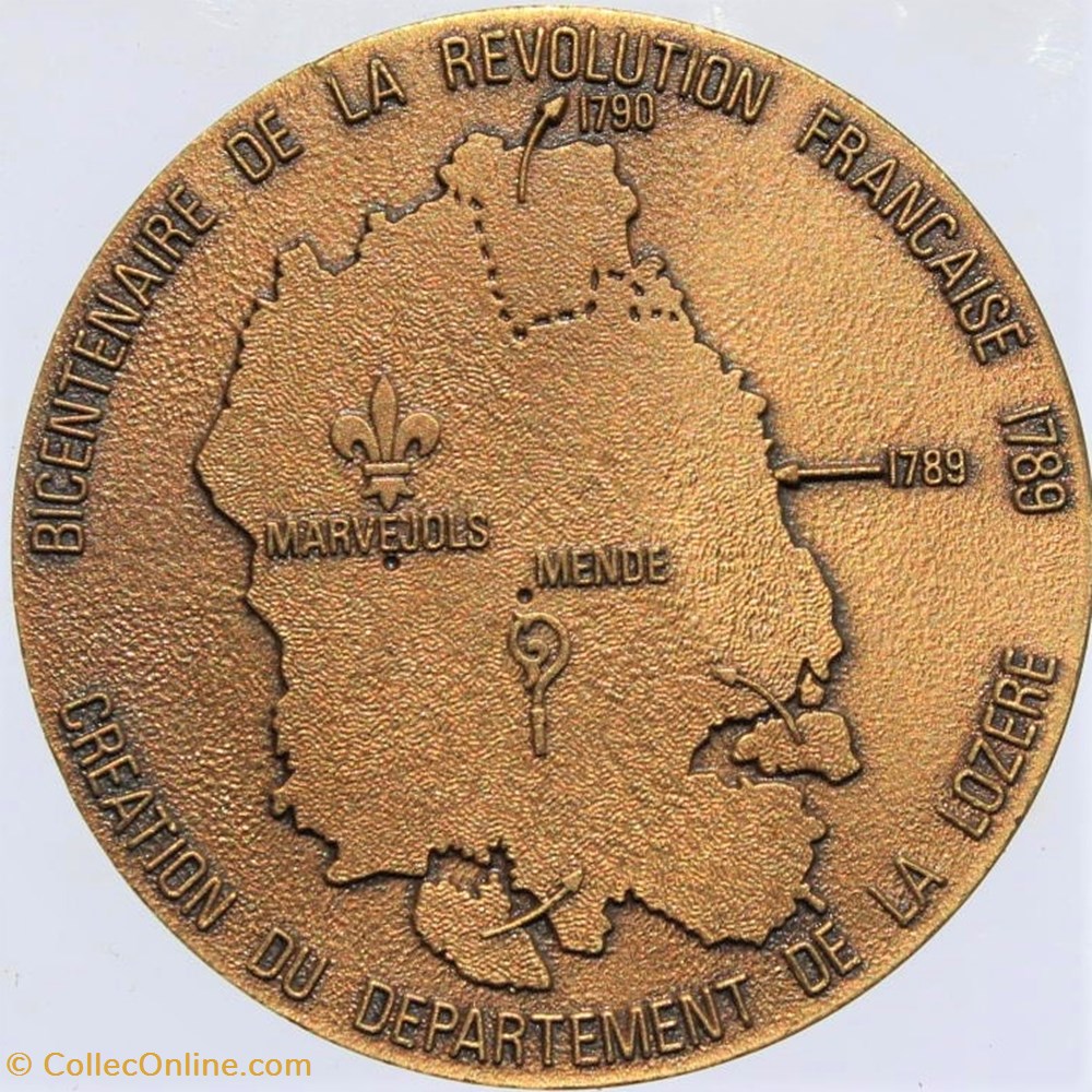 medailles france 1989 marvejols mende