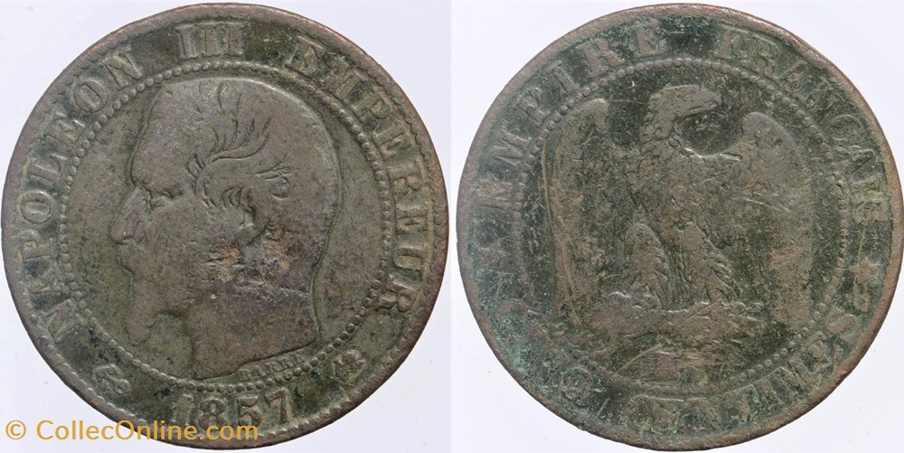 F-116 - Second Empire - 5 centimes - 1857 K monnaies monde france f 116 second empire 5 centimes 1857 k