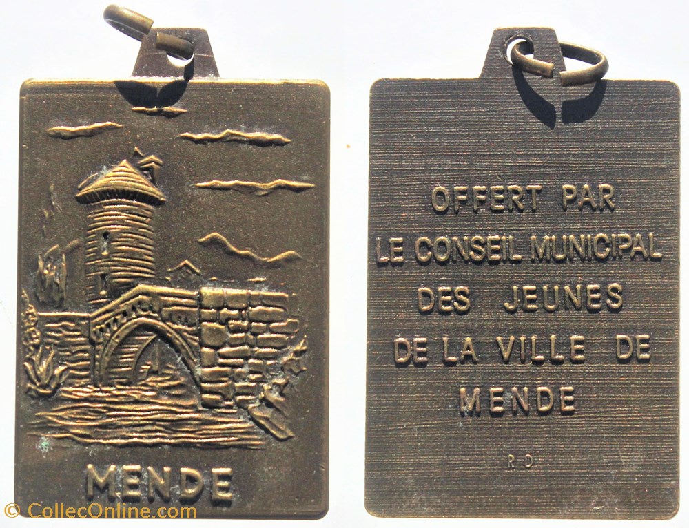 1990 (vers) - Mende medailles france 1990 vers mende