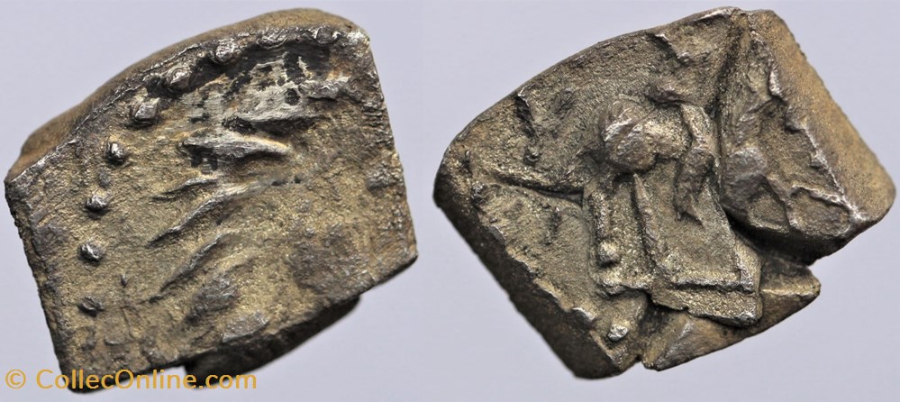 Rutènes - Drachme au cavalier monnaies antiques jc ap celtes rutenes drachme au cavalier