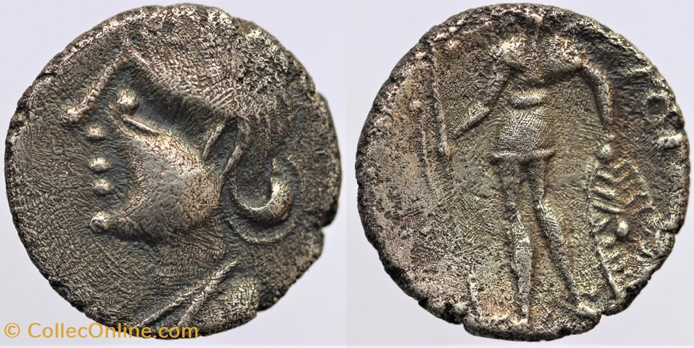 Eduens - Denier VIIPOTAL monnaies antiques av jc ap celtes eduens denier viipotal