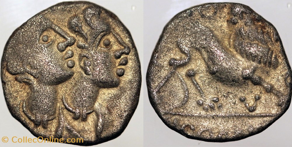 monnaies antiques av jc ap celtes arvernes denier epomedvos