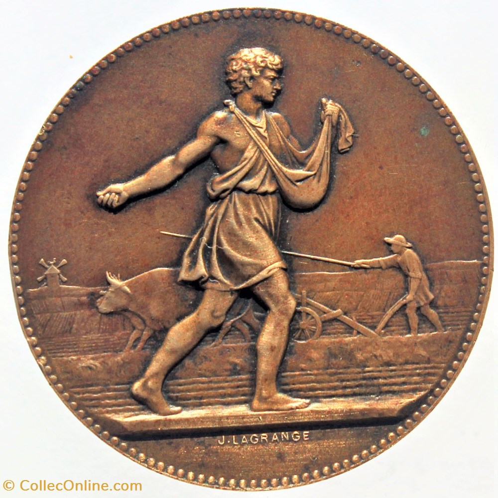 1931 - Concours de prime d'honneur 2 medailles france 1931 concours de prime honneur