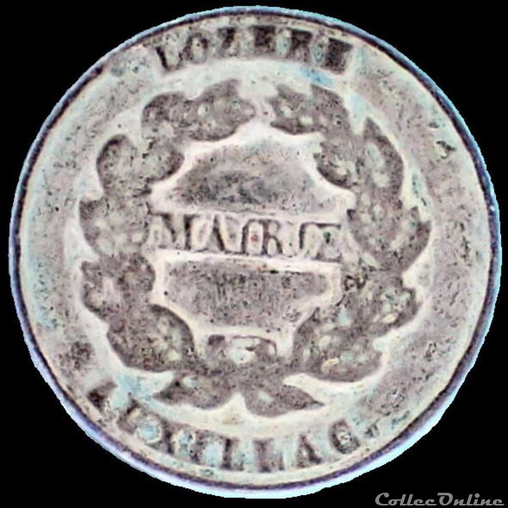 Tampon encreur Mairie d'Auxillac (Lozère) 3 art antiquites autres tampon encreur mairie auxillac lozere