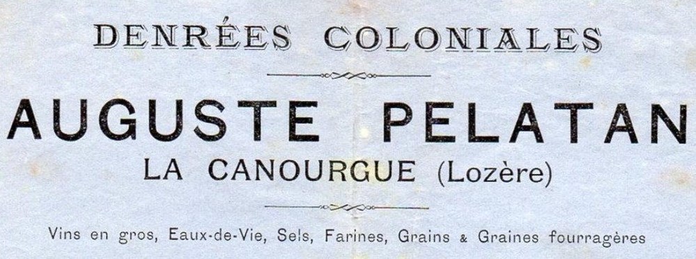 Pelatan Auguste (1885) documents anciens factures commerciaux pelatan auguste 1885