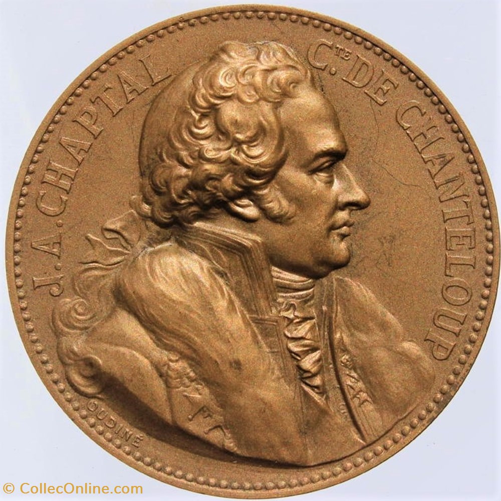Jean-Antoine Chaptal 2 medailles france jean antoine chaptal
