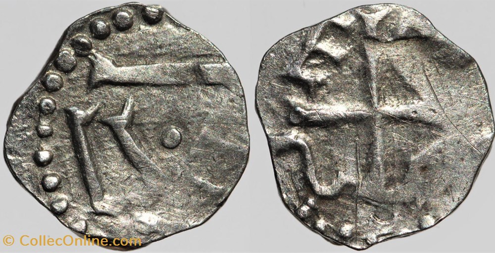 Lyon, denier épiscopal monnaies europe medievale royaumes francs lyon denier episcopal
