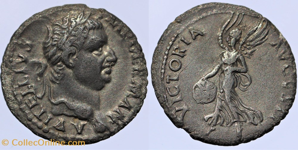 monnaies antiques av jc a ap romaines republicaines imperiales vitellius denier lyon 69