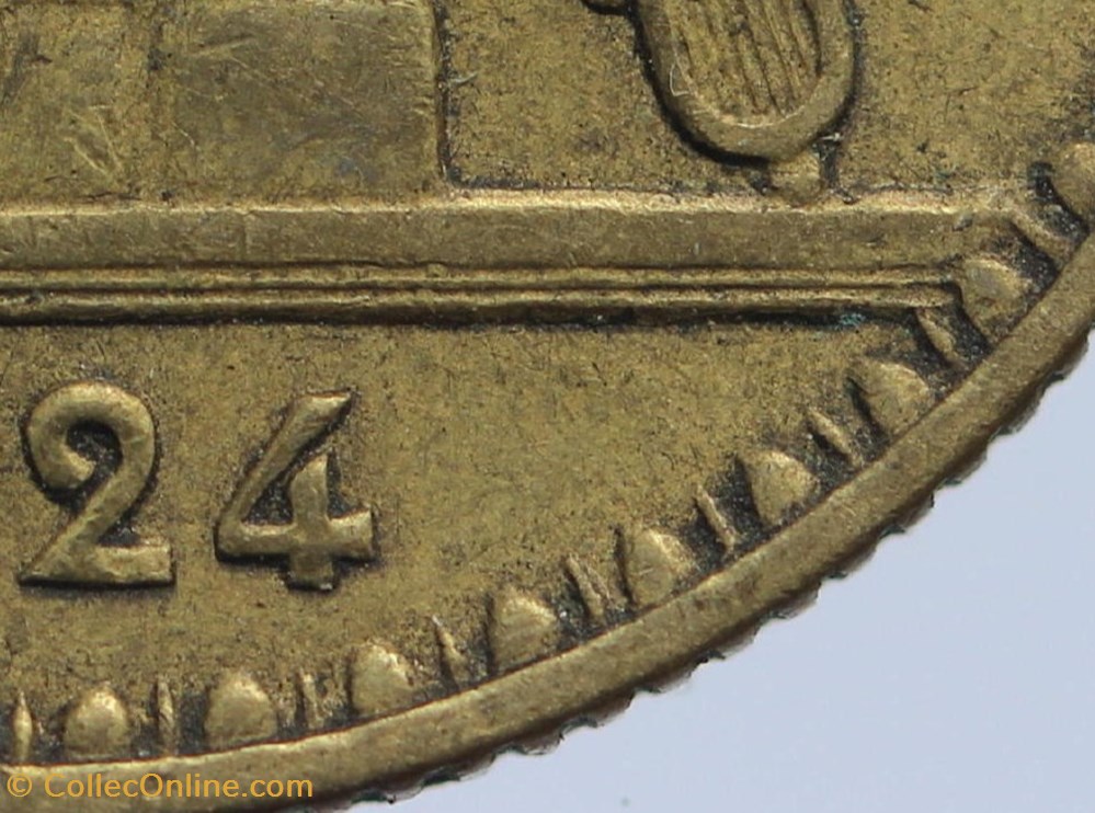 F-267 - Domard - 2 frs. - 1924 coin bouché monnaies monde france f 267 domard 2 frs 1924 coin bouche