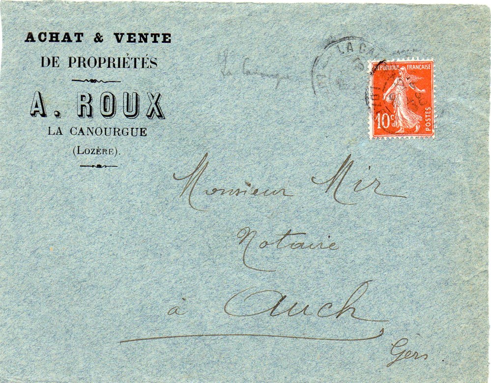 Roux A. (1900) documents anciens factures commerciaux roux a 1900