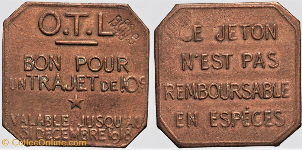 69 - Lyon - O.T.L. - 10 centimes monnaies monde france 69 lyon o t l 10 centimes