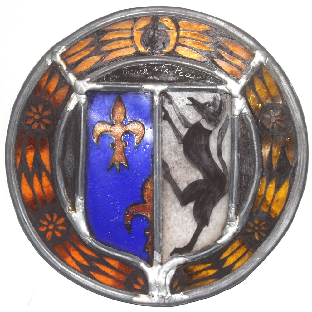 art antiquites populaire petit vitrail canourgue g milon